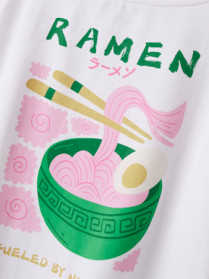 NAME IT T-shirt Fannie Bright White Ramen
